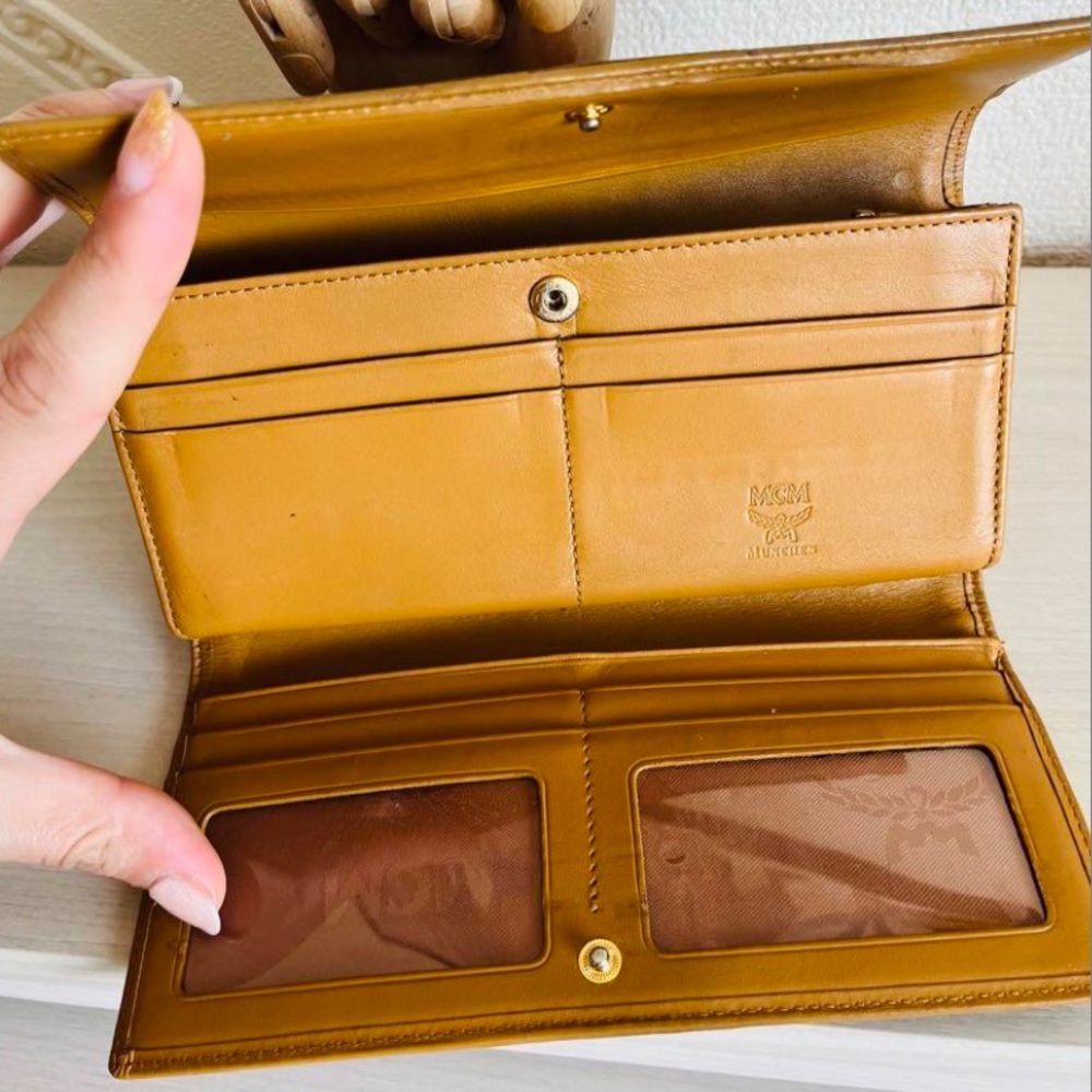 MCM Tan and Orange Wallet - Picture 2 of 7
